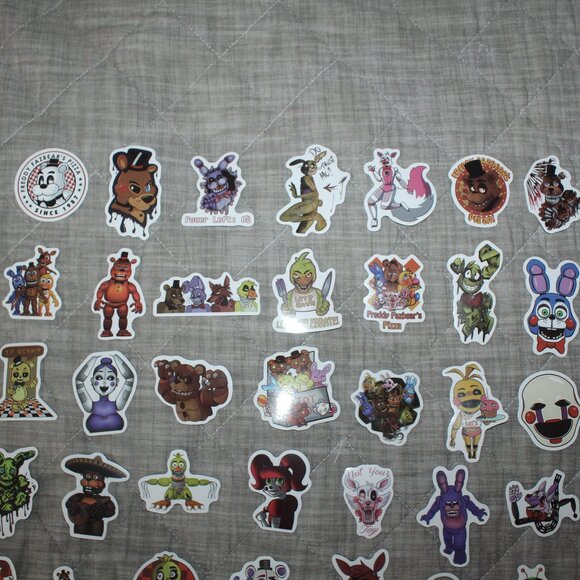 Lot of 50 Glossy Five Nights At Freddy's  Stickers - Picture 3 of 5